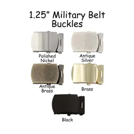 1.25" Military Belt Buckles