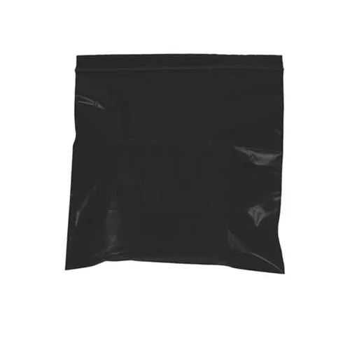 12" x 15" - 2 mil Black Reclosable Poly Bags