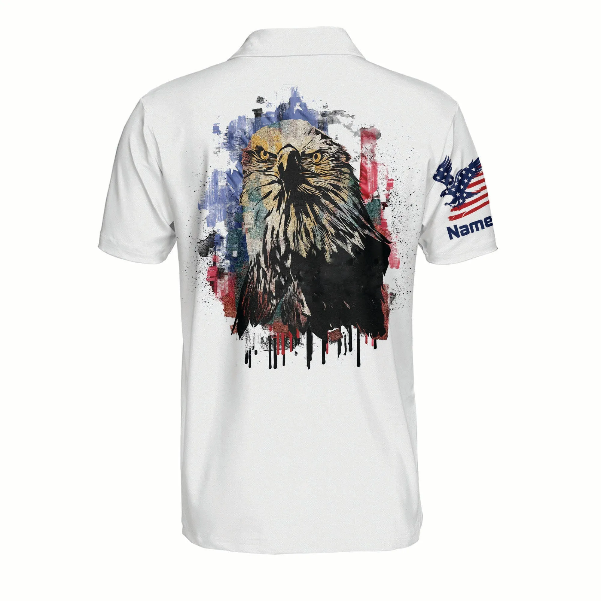 3D All Over Print Eagle American Polo Shirt For Men Independence Outfit