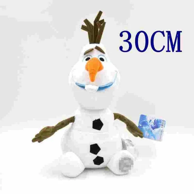 40cm 50cm Snow Queen Princess Plush Doll  Anna and Elsa Brinquedos Even Olaf Best Toys