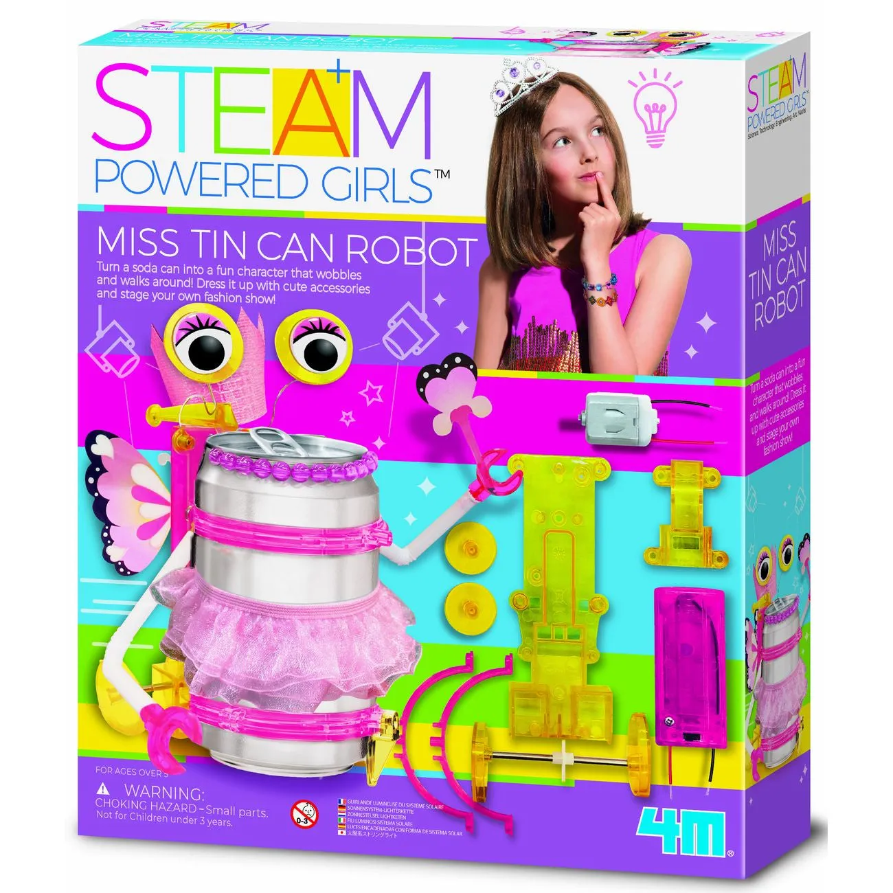 4M Steam Powered Kids Ms Tin Can Robot