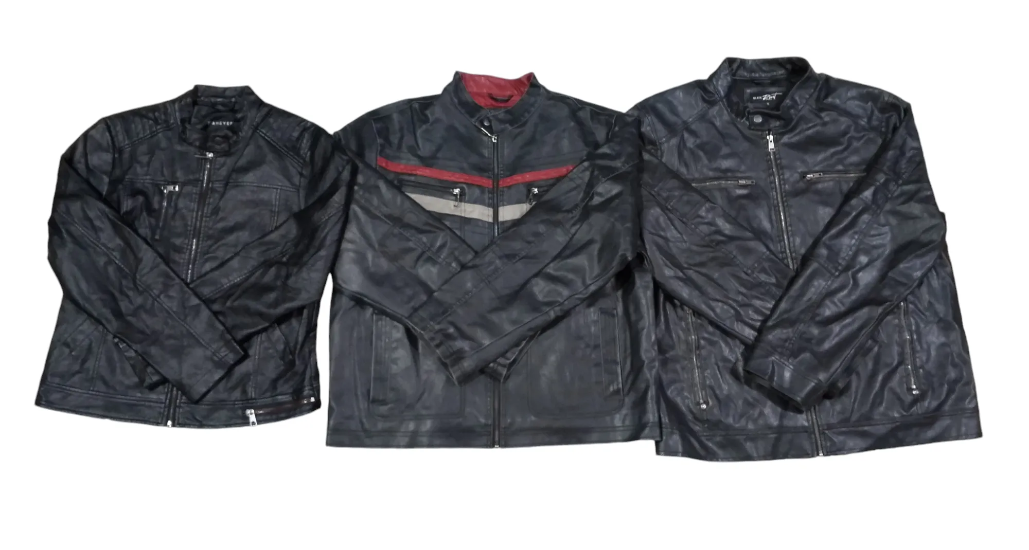 90s leather structure jackets - 12 pcs - 18/10/24