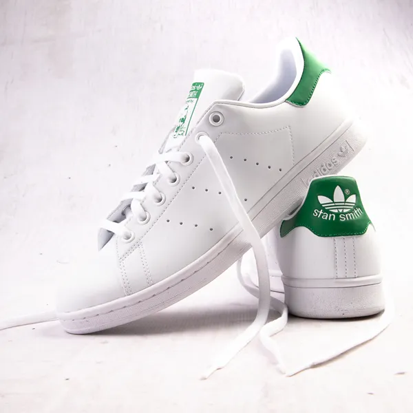 adidas Men's Stan Smith Athletic Sneakers, white/green