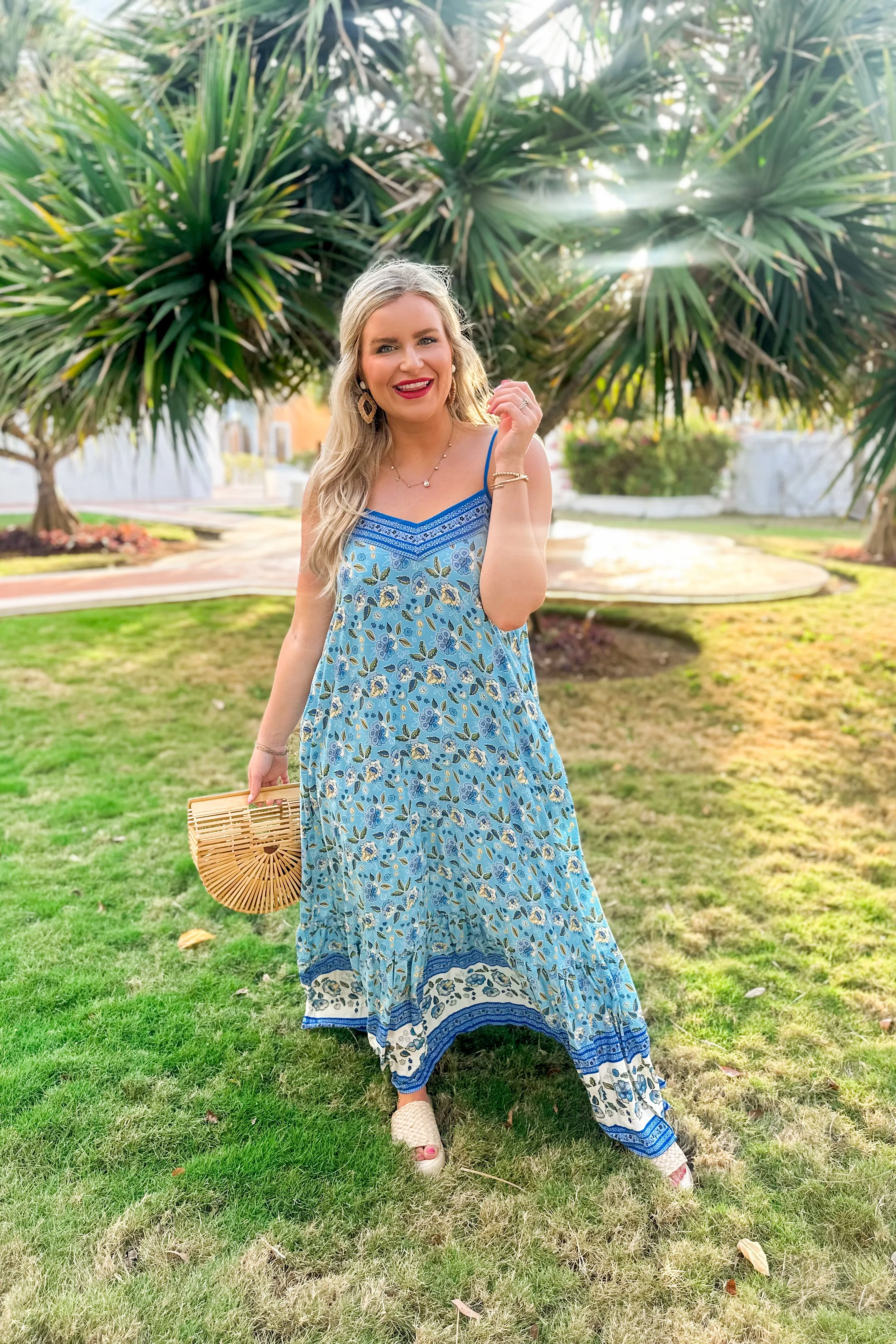 Avery Border Print Sleeveless Maxi Dress *FINAL SALE*