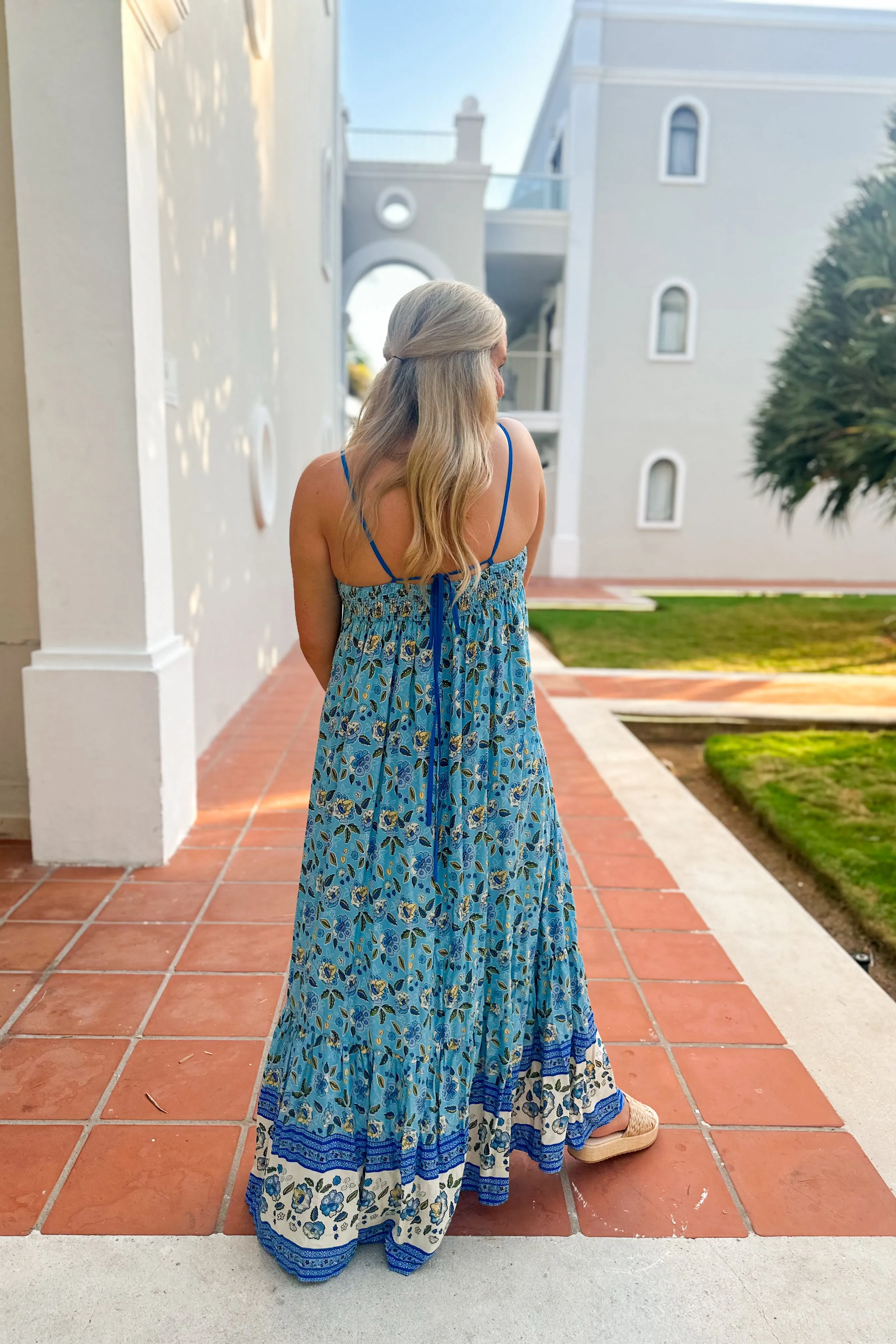 Avery Border Print Sleeveless Maxi Dress *FINAL SALE*