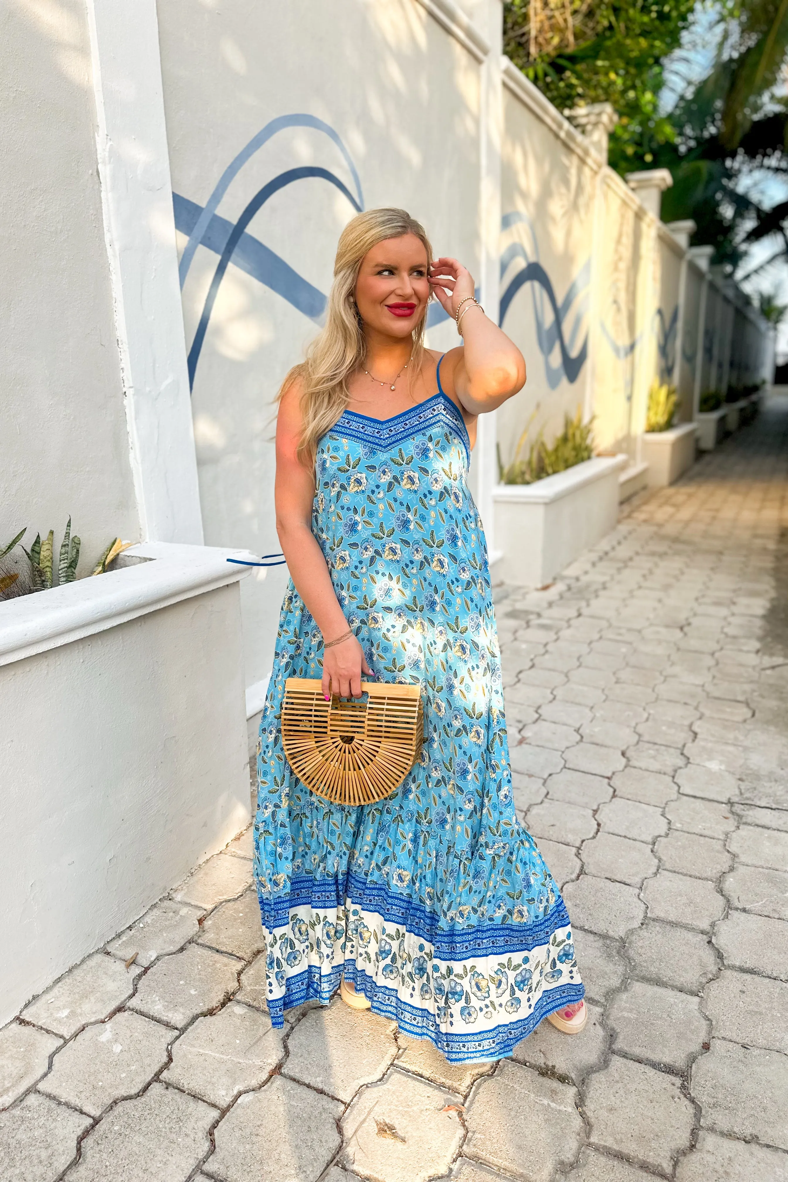 Avery Border Print Sleeveless Maxi Dress *FINAL SALE*