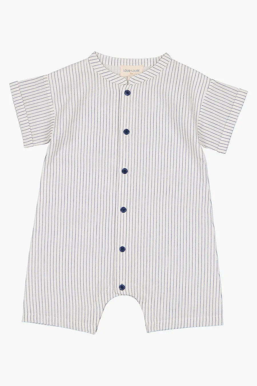 Baby Onesie Louis Louise Overall Work Navy Stripe