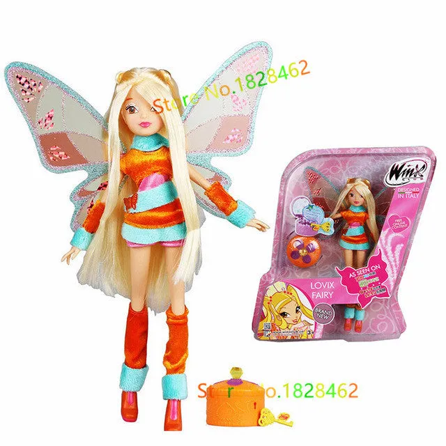 Believix Fairy&Lovix Fairy Winx Club Doll rainbow colorful girl Action Figures Fairy Bloom Dolls with Classic Toys For Girl Gift