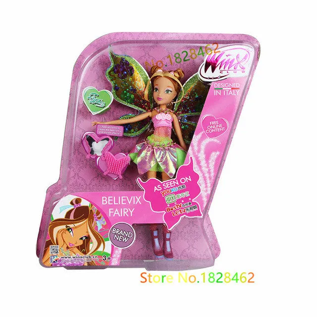 Believix Fairy&Lovix Fairy Winx Club Doll rainbow colorful girl Action Figures Fairy Bloom Dolls with Classic Toys For Girl Gift