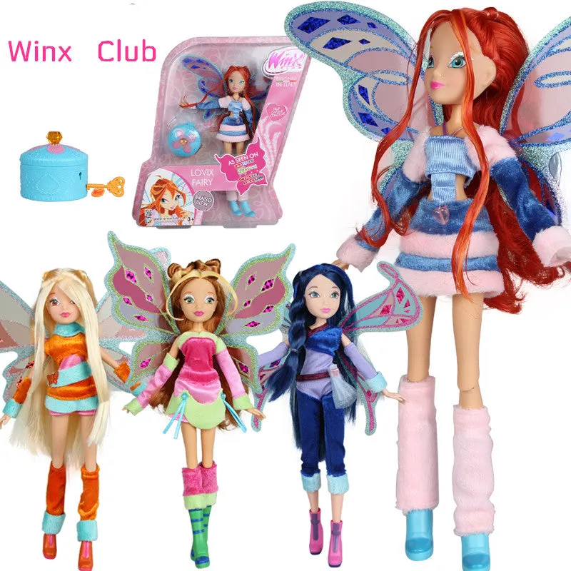 Believix Fairy&Lovix Fairy Winx Club Doll rainbow colorful girl Action Figures Fairy Bloom Dolls with Classic Toys For Girl Gift