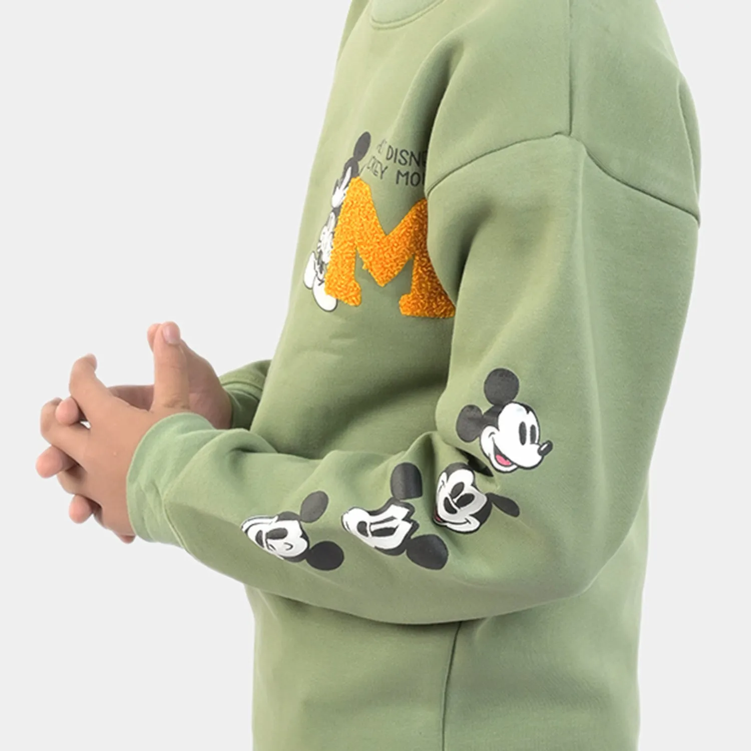 Boys Fleece Sweatshirt Character-L Green