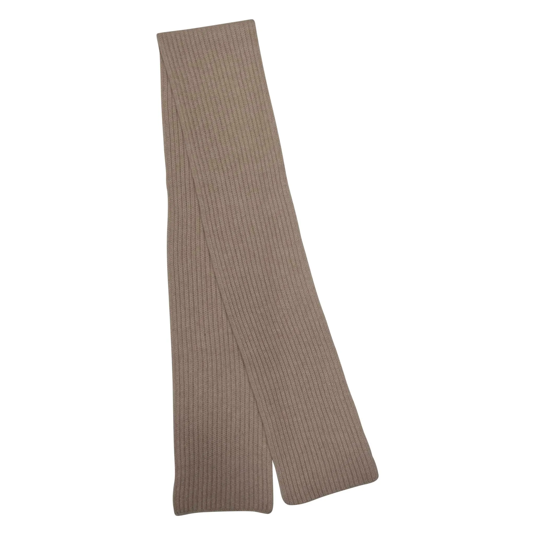 Cashmere Skinny Rib Scarf