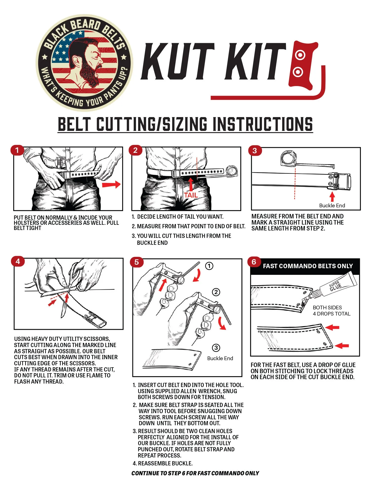 COMMANDO GUN BELT - ONE SIZE