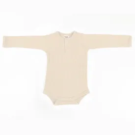 Cotton Rib Baby Bodysuit | Buttermilk