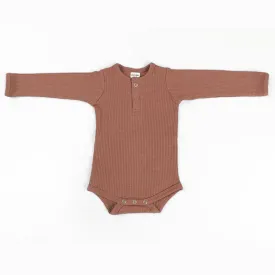 Cotton Rib Baby Bodysuit | Crepe