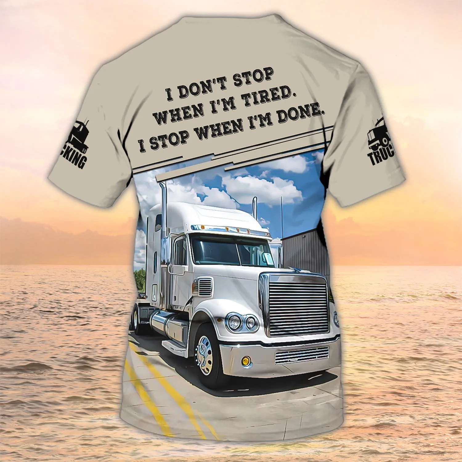 Custom Name Truck Driver Shirt Trucker Tshirts Big Truck T Shirts Men Women