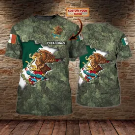 Customized 3D all over printed Mexican Shirt, Mexico T shirt, Mexican Shirts for Men and Women