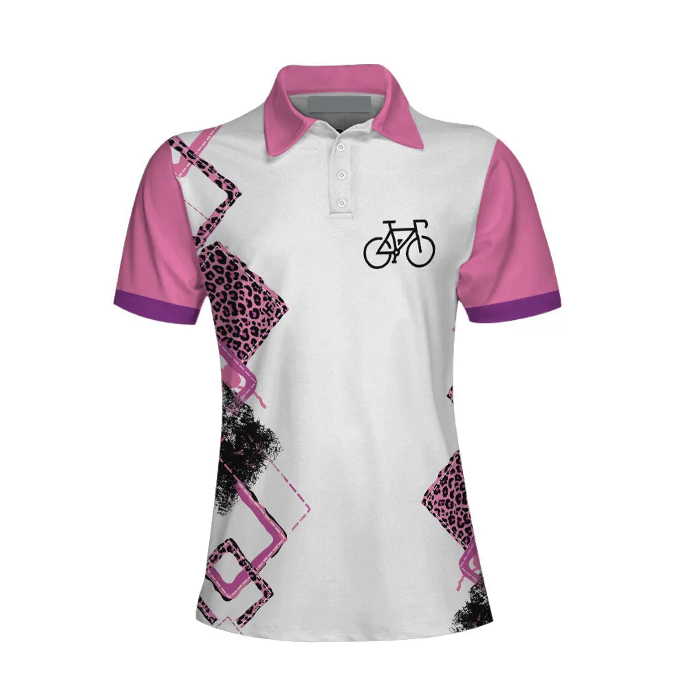 Cycling With No Chance Of House Cleaning Or Cooking - Cycling Short Sleeve Women Polo Shirt Coolspod