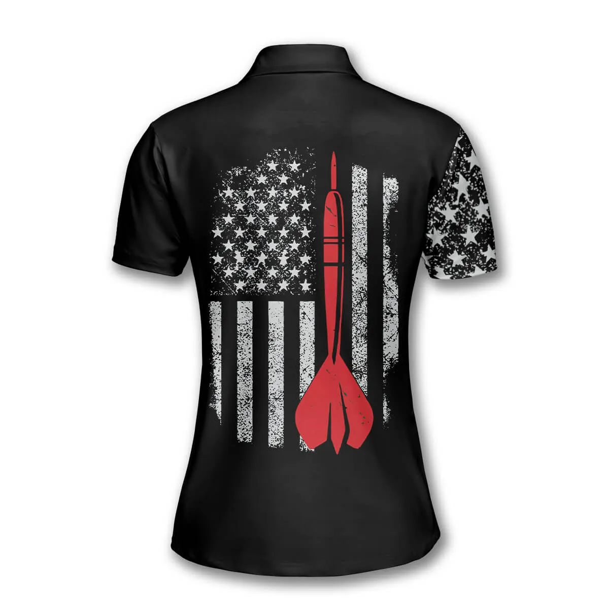 Darts American Flag Skull Custom Darts Shirts for Women, USA Dart Shirt