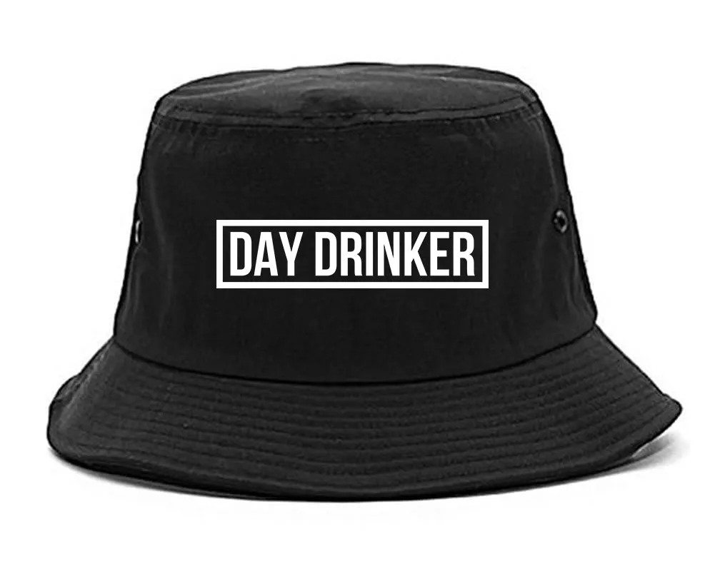 Day Drinker Box Logo Mens Bucket Hat