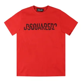 DSQUARED2 (Kids)  Writing Logo T-Shirt Red