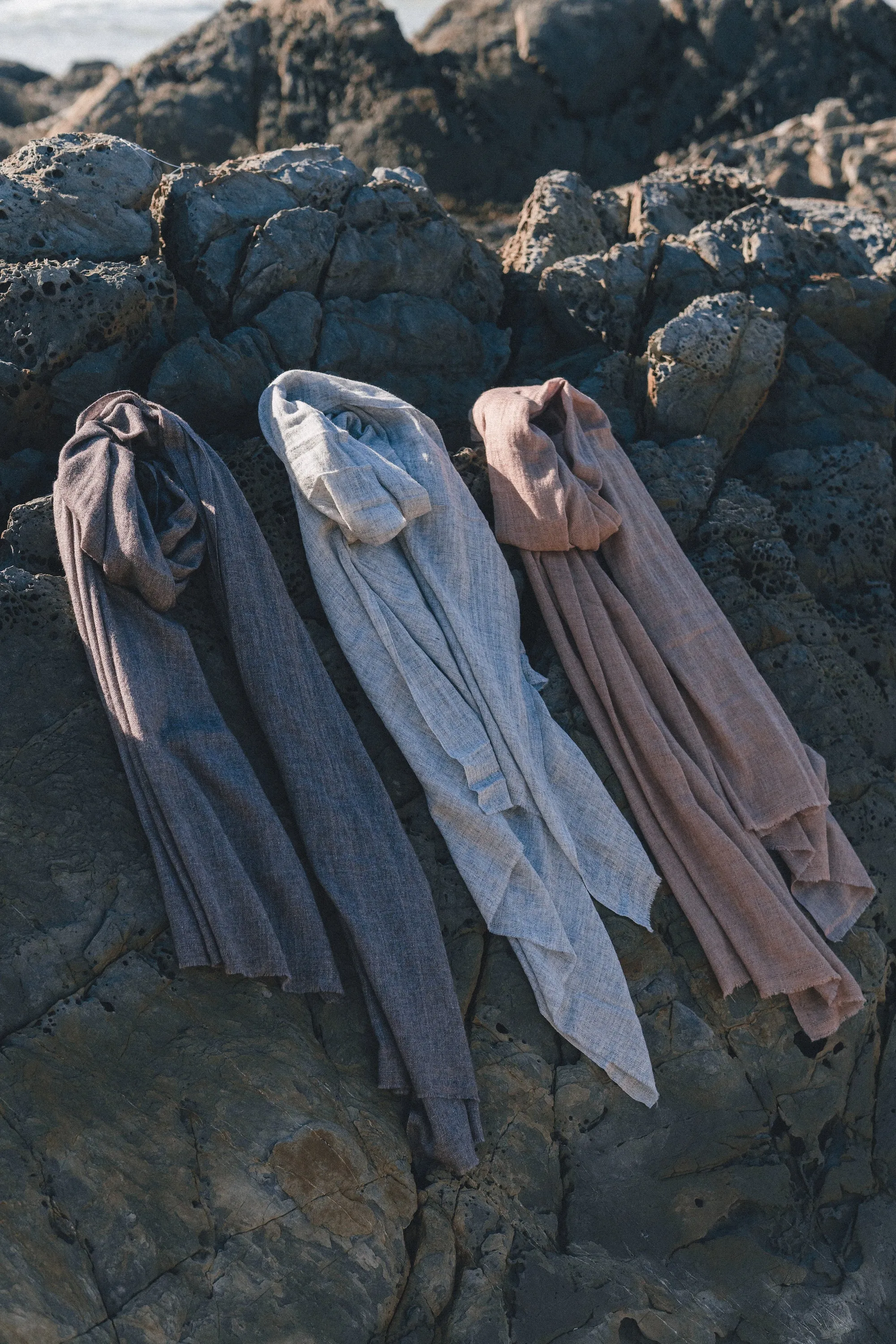 Earthy Sand Colour Cashmere Scarf