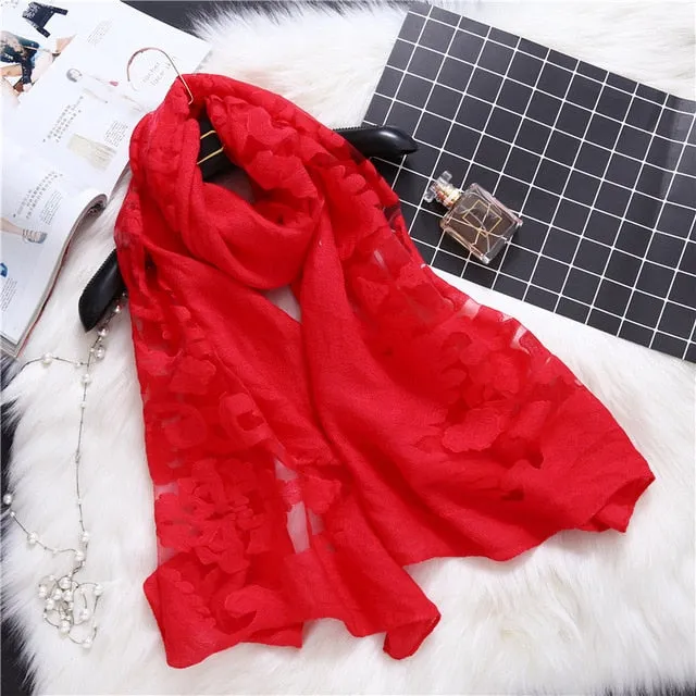 Fashion Silk Scarf Patchwork Bandana Shawl #AS-1