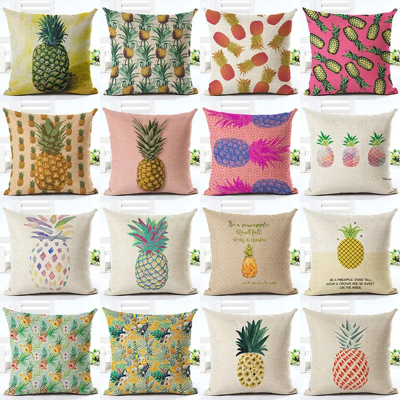 Flamingo Customized Cushion Covers Pineapple Flower Birds Custom Pillows Cover 20Styles Geometry Baby Sofa Decoration Gift