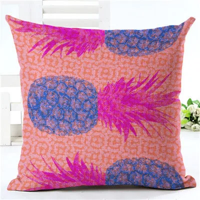 Flamingo Customized Cushion Covers Pineapple Flower Birds Custom Pillows Cover 20Styles Geometry Baby Sofa Decoration Gift