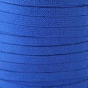 Flat Tubular Athletic Laces Custom Length with Tip - Royal Blue (1 Pair Pack) Shoelaces