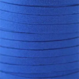 Flat Tubular Athletic Laces Custom Length with Tip - Royal Blue (1 Pair Pack) Shoelaces