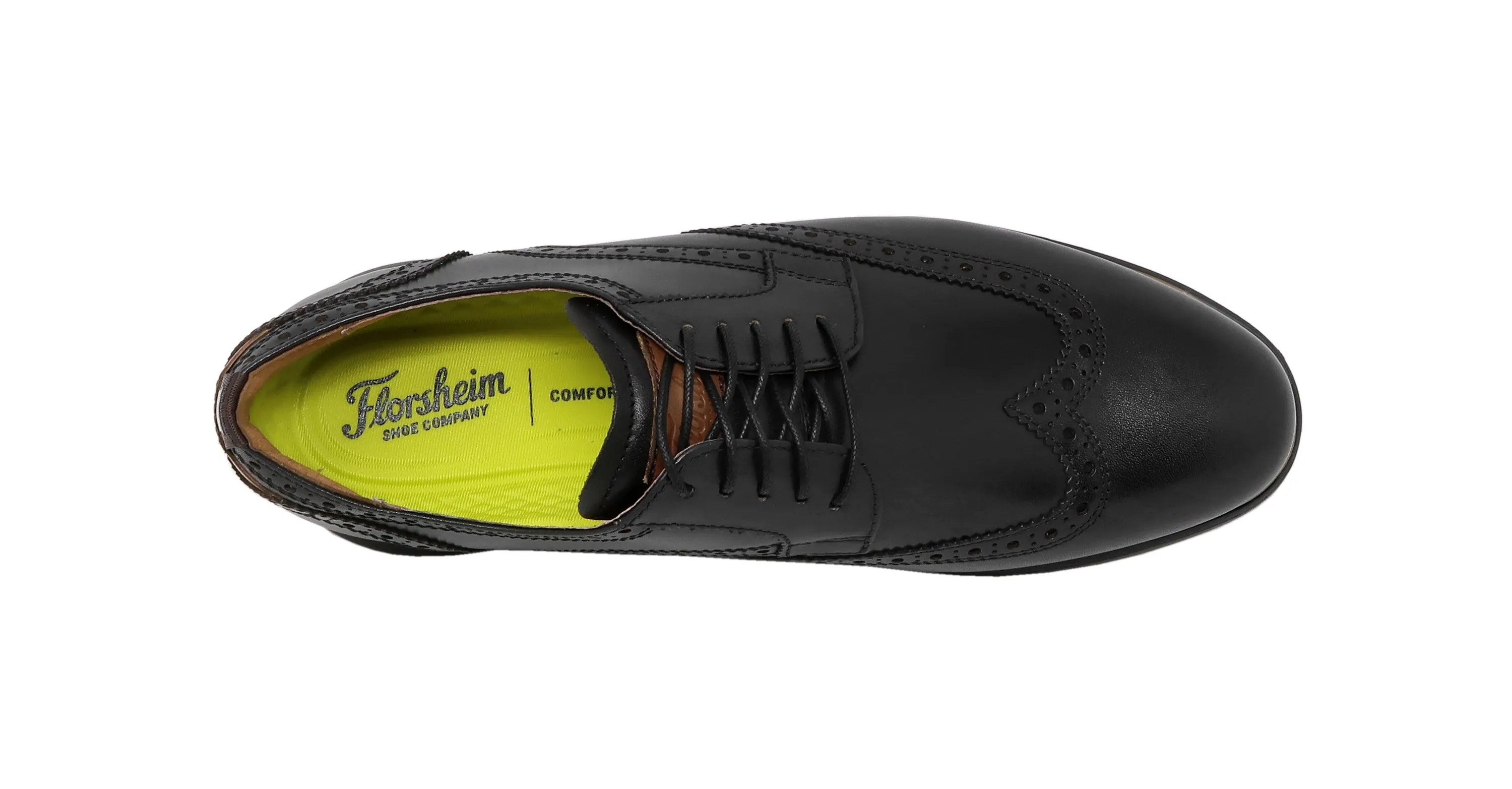 Florsheim Fuel Wingtip OX Black/Black Men's Shoes