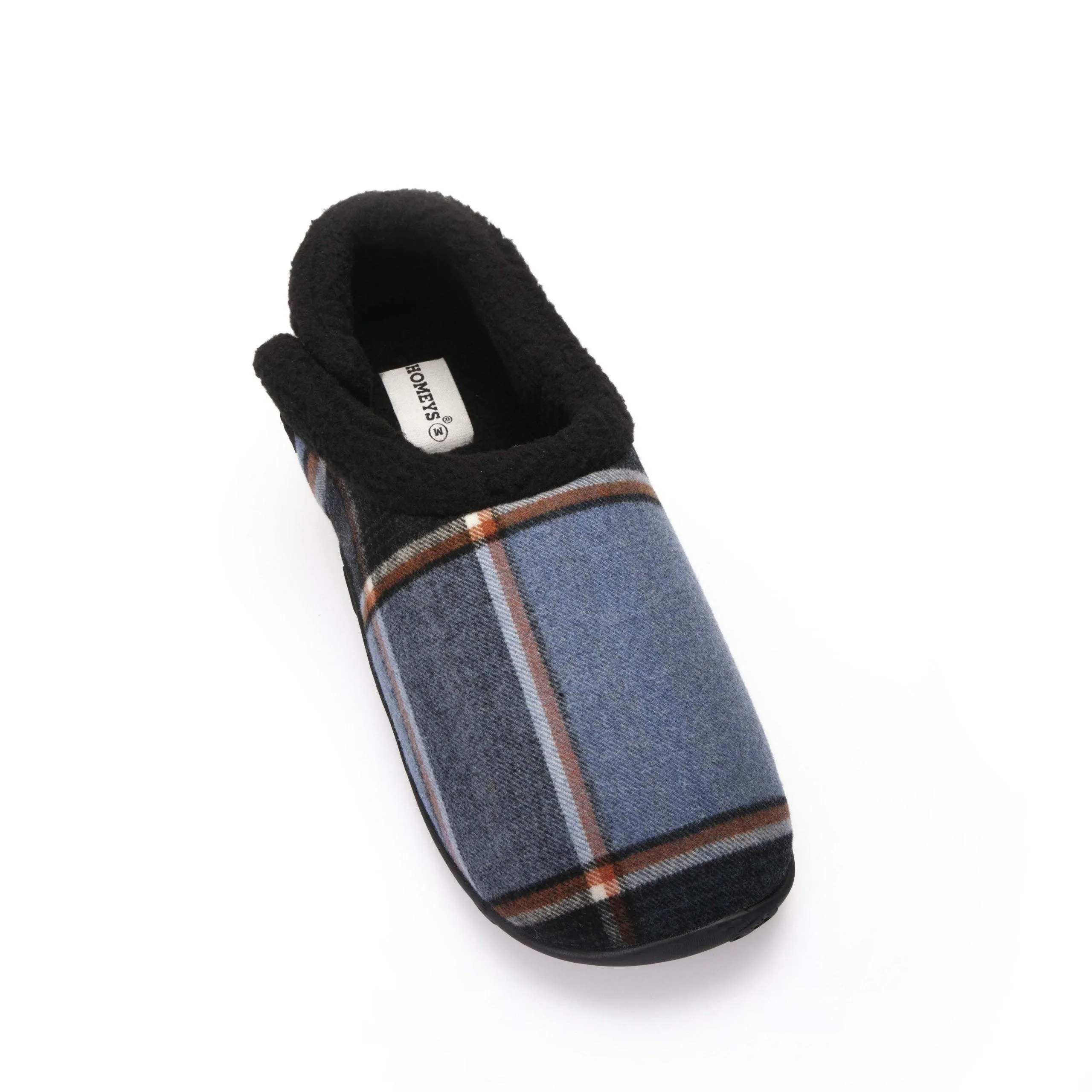 Freddie Kids - Blue Orange Check Children's Slippers