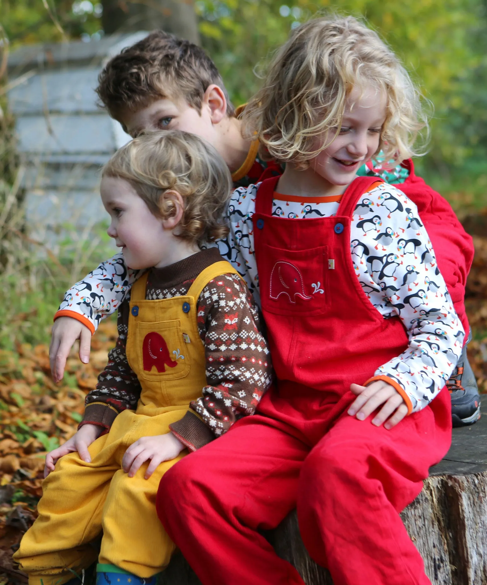 Frugi Babipur Kids Red Cord Dungarees