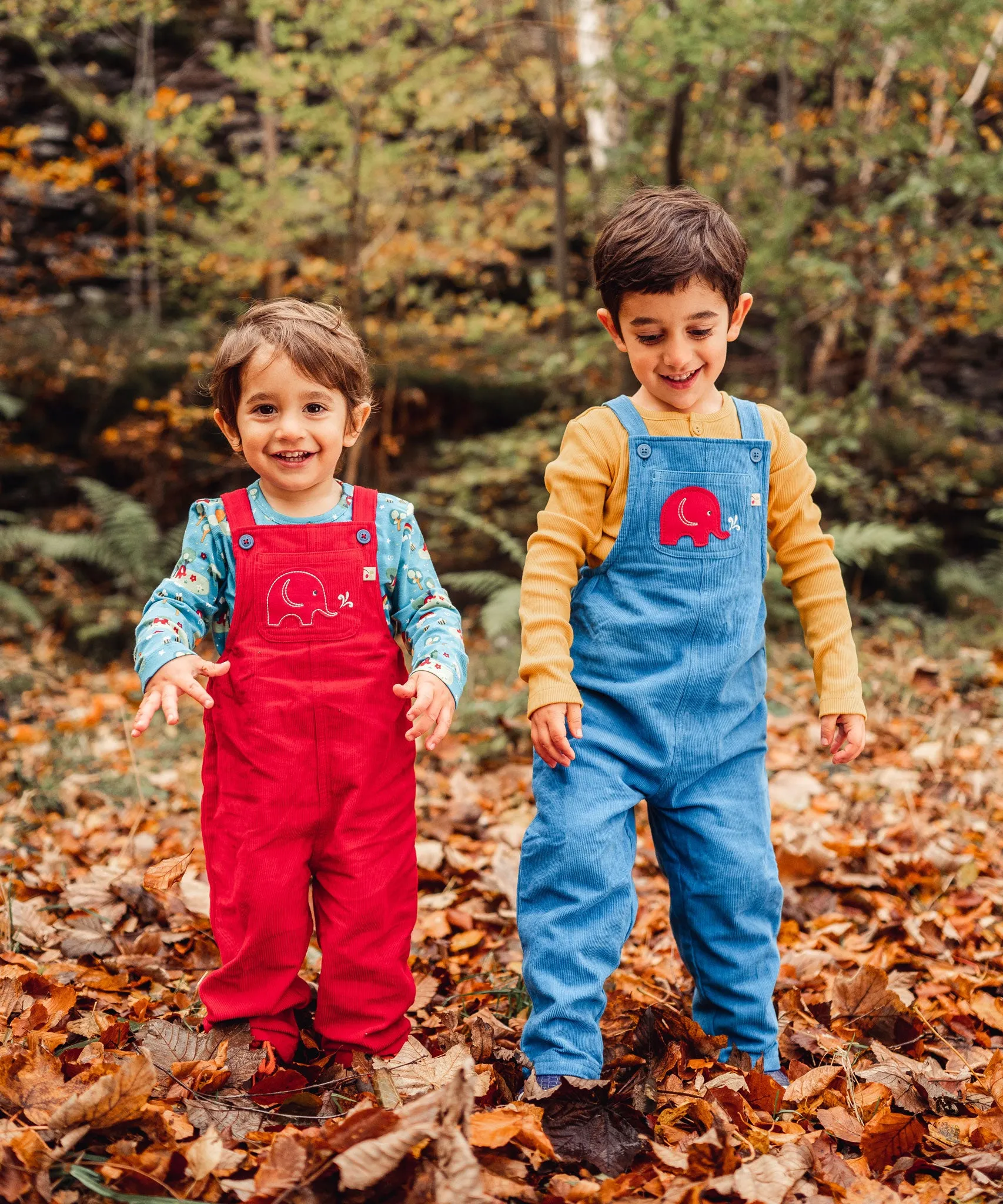 Frugi Babipur Kids Red Cord Dungarees