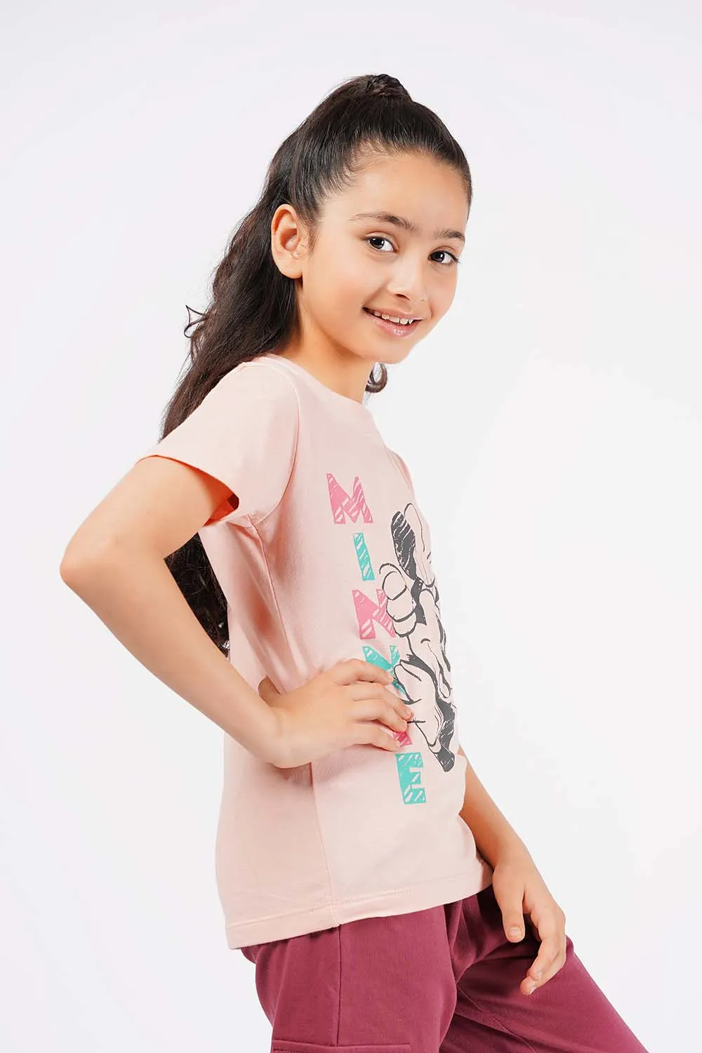 Girl's Short Sleeves Graphics Tee