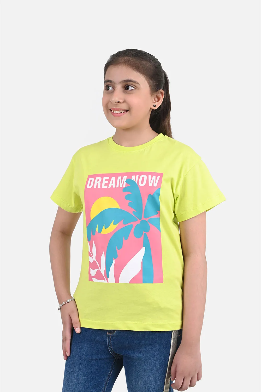 Girl's Short Sleeves Graphics Tee