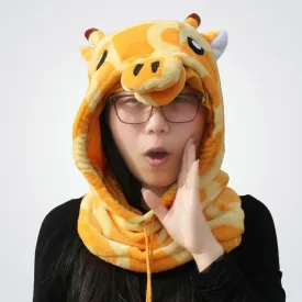 Griaffe animal Kigurumi Neck warmer Hooded hat