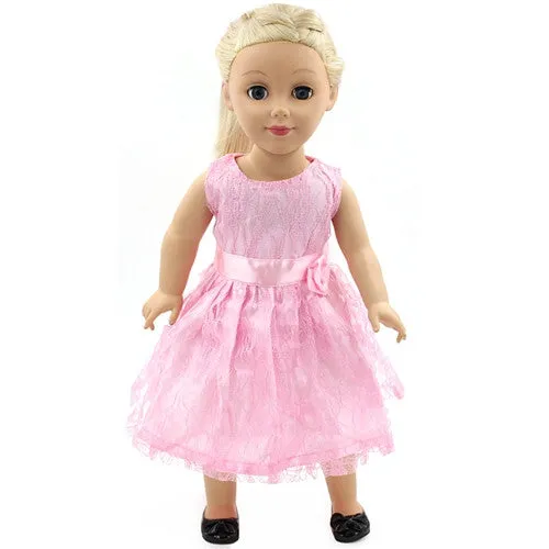 Handmade 15 Colors Princess Dress Doll Clothes for 18 inch Dolls American Girl Doll Clothes and Accessories D-9