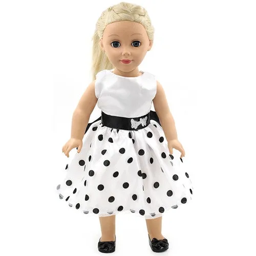 Handmade 15 Colors Princess Dress Doll Clothes for 18 inch Dolls American Girl Doll Clothes and Accessories D-9