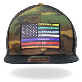 Hot Leathers GSH2012 All Thin Line Colors Snapback Hat