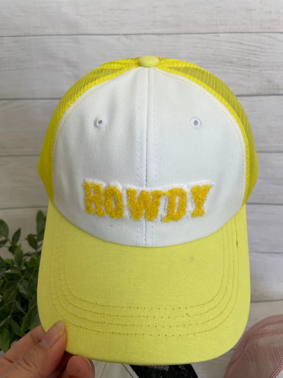 HOWDY Trucker Hat /Chenille letters  hat