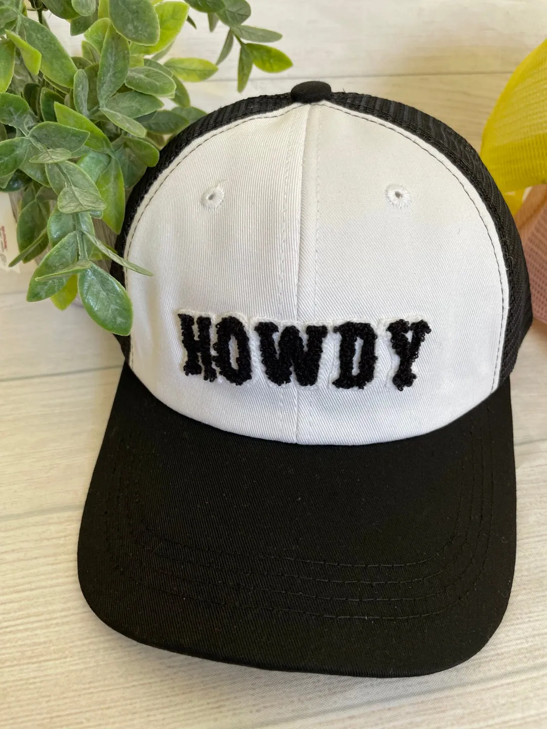 HOWDY Trucker Hat /Chenille letters  hat