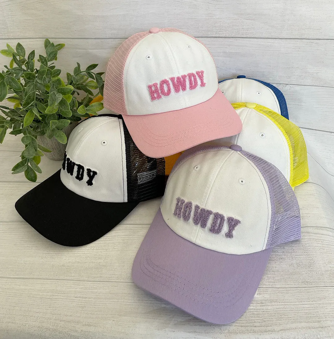 HOWDY Trucker Hat /Chenille letters  hat