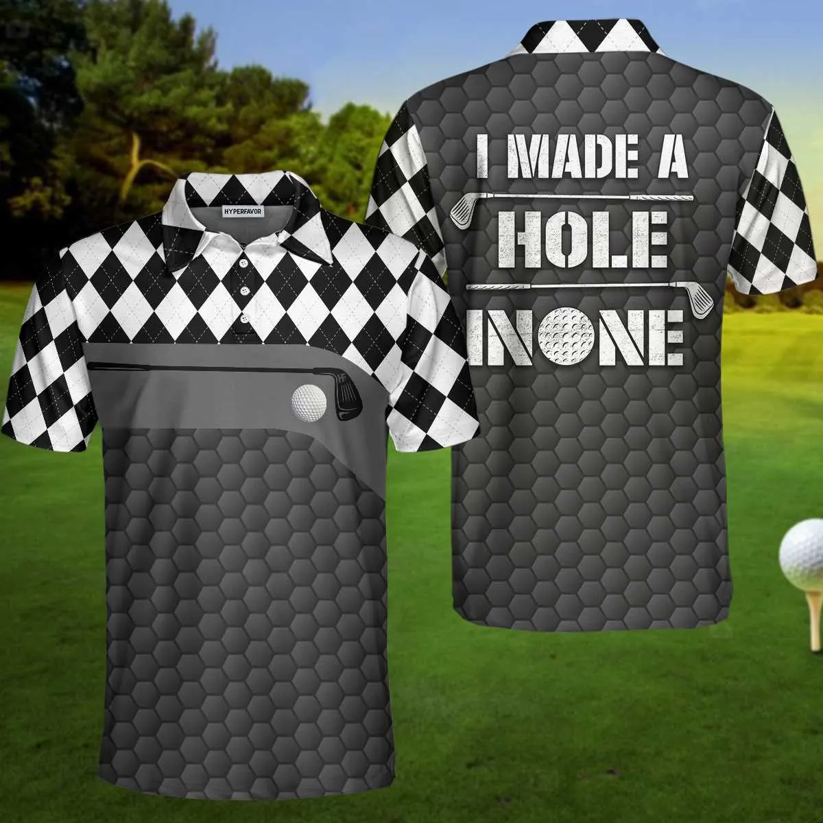 I Made A Bogey On Every Hole Argyle Polo Shirt Coolspod