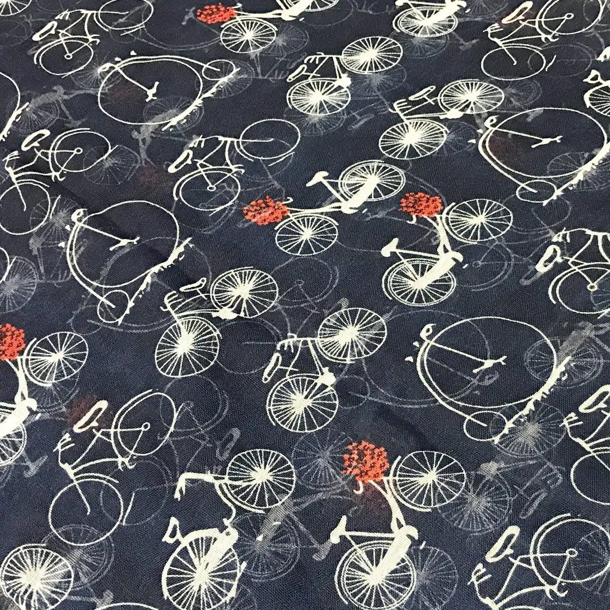 Infinity Scarf Lightweight Bicycle Print