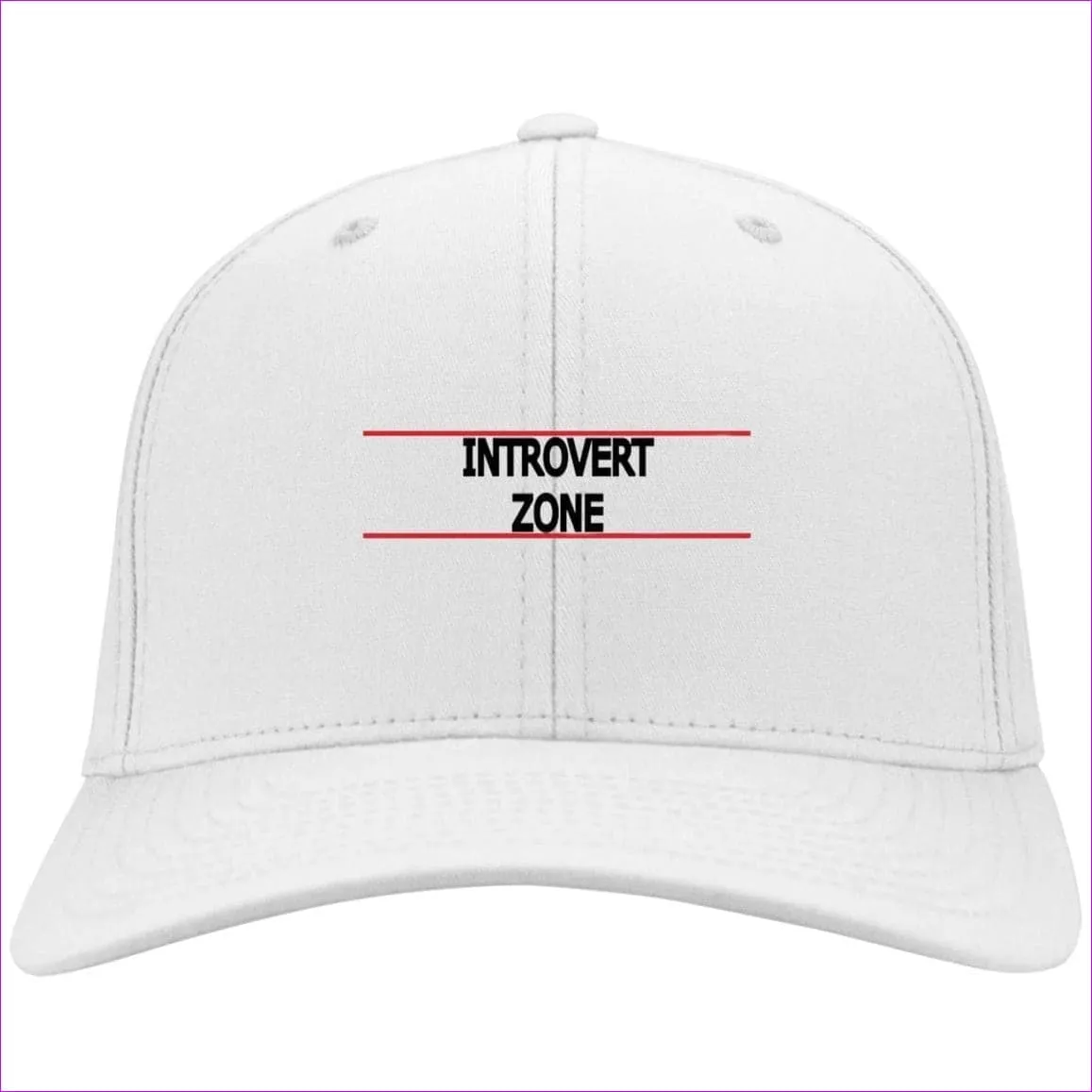 Introvert Zone Embroidered Knit Cap, Cap, Beanie