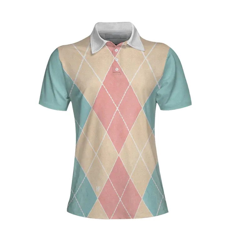 Just A Girl Who Loves Bowling Short Sleeve Polo Shirt, Plaid Pattern Bowling Polo Shirt For Female Bowlers Coolspod