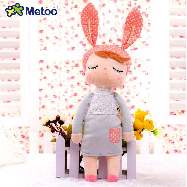 Kawaii Plush Stuffed Animal Cartoon Kids Toys for Girls Children Baby Birthday Christmas Gift Angela Rabbit Girl Metoo Doll