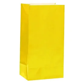 Large Yellow Treat Bags 26cm x 14cm - 12 Pkt